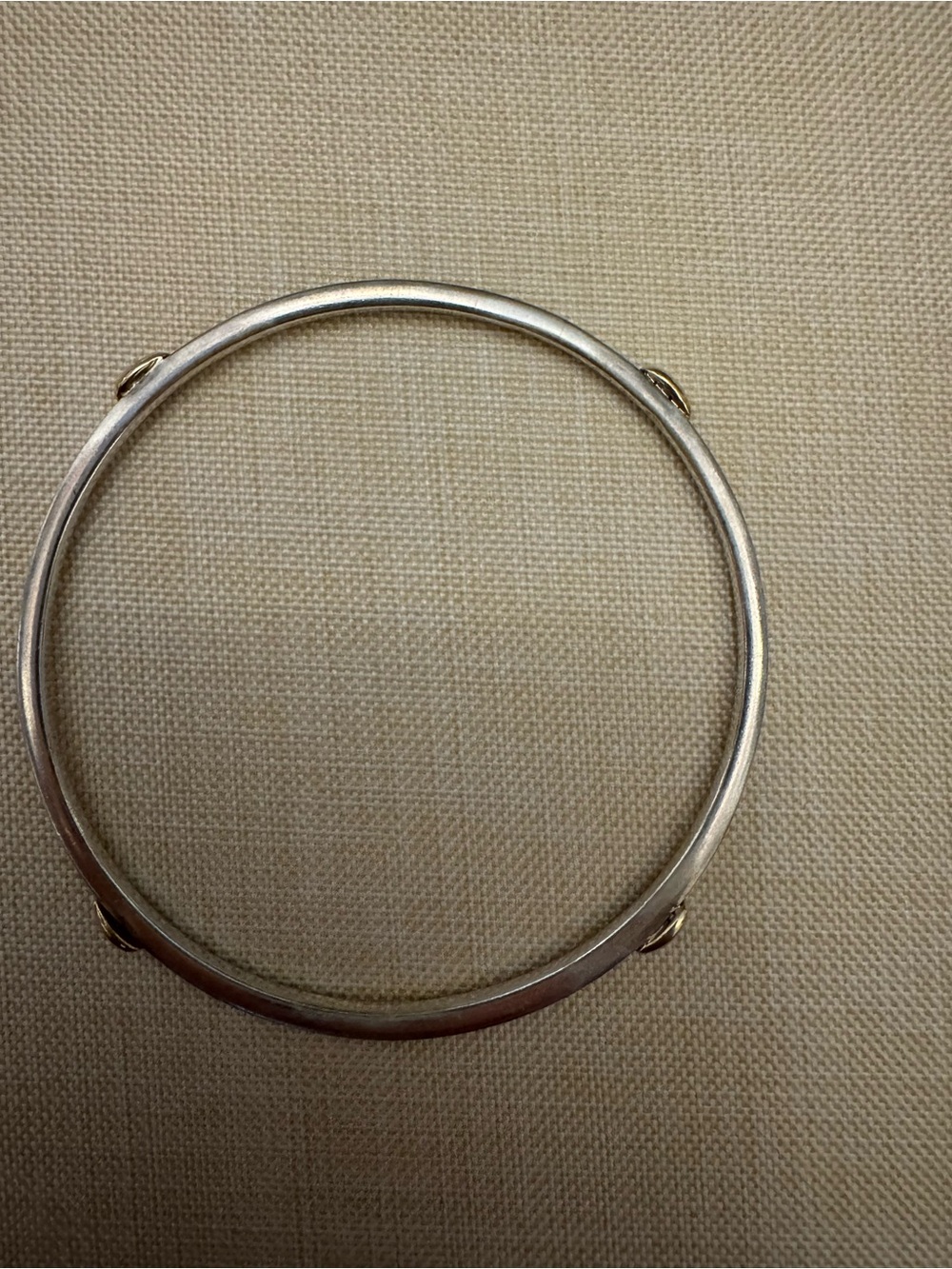 Minimalist Silver-Tone Women's Bangle Bracelet
